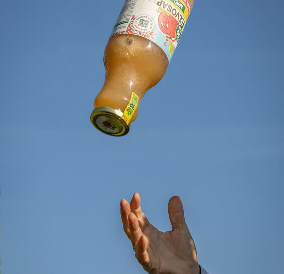 Fles in lucht kopiëren
