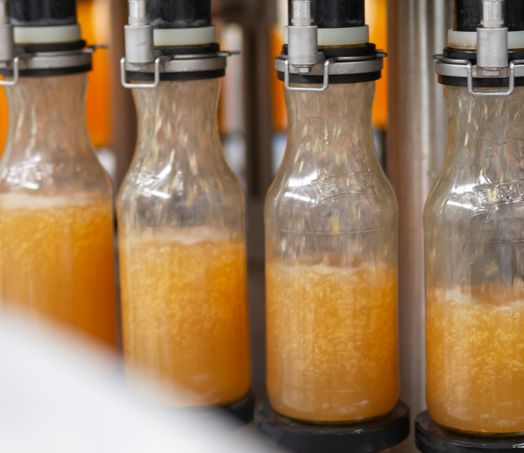Bottelen proces Flevosap website