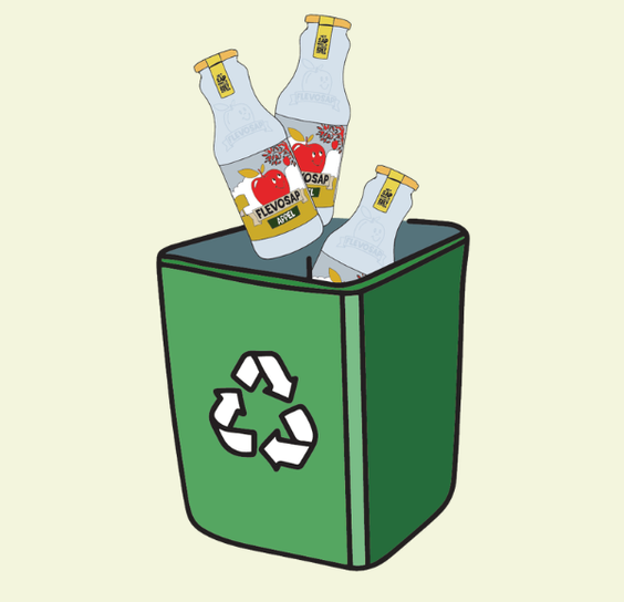 Recycle fles