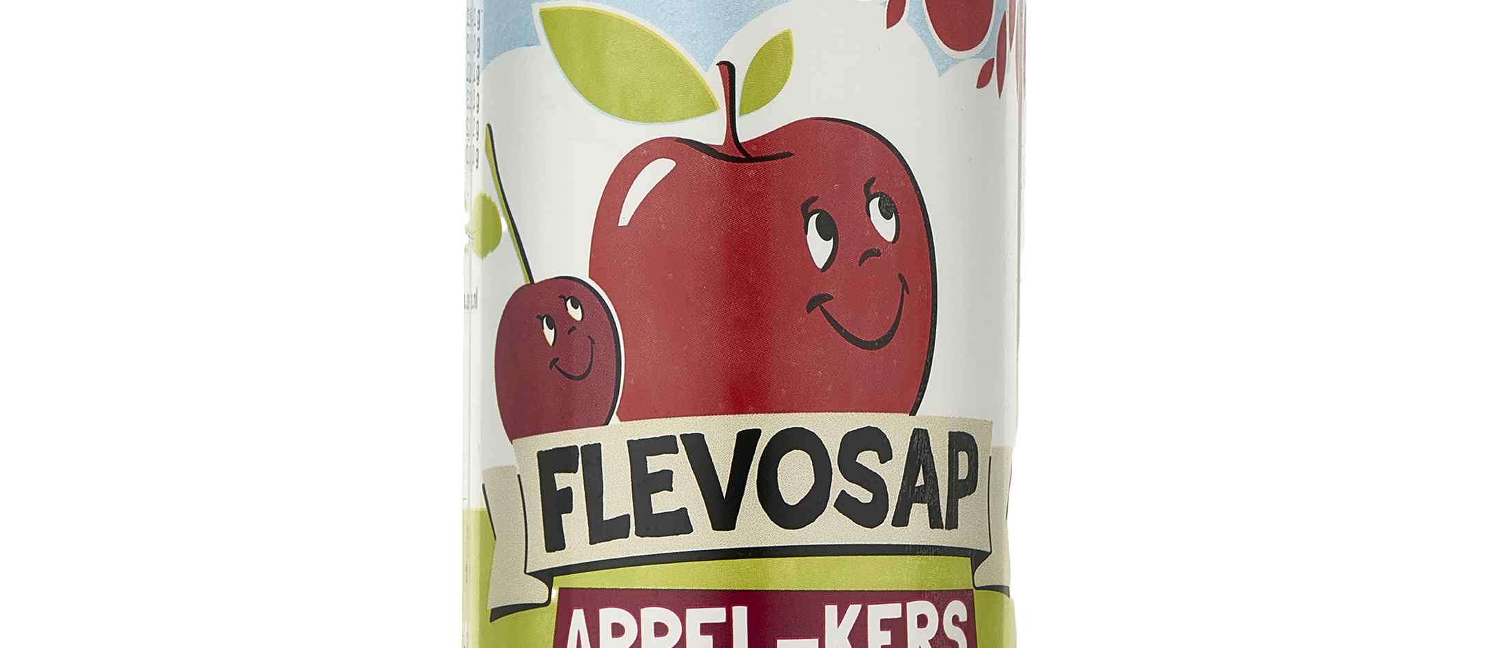 Appel Kers blik 250ml vooraanzicht